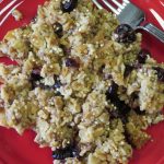Baked Quinoa and Oatmeal on a plate