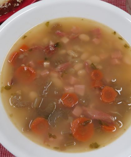 A bowl of Ham and Bean Soup