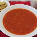 Bowl of Tomato Fideo Soup