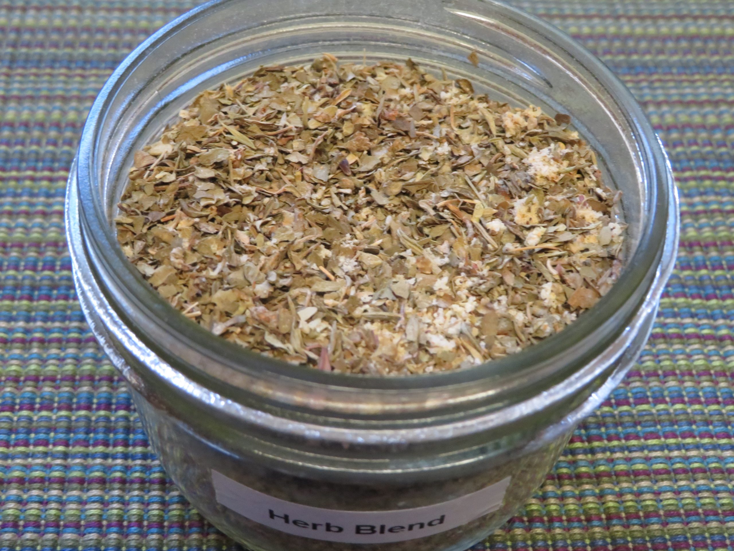 Herb Blend in an open jar