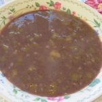 A bowl of Black Bean Soup