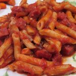 Sausage Penne Bake on a dinner plate