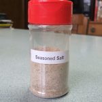 A jar of seasoned salt