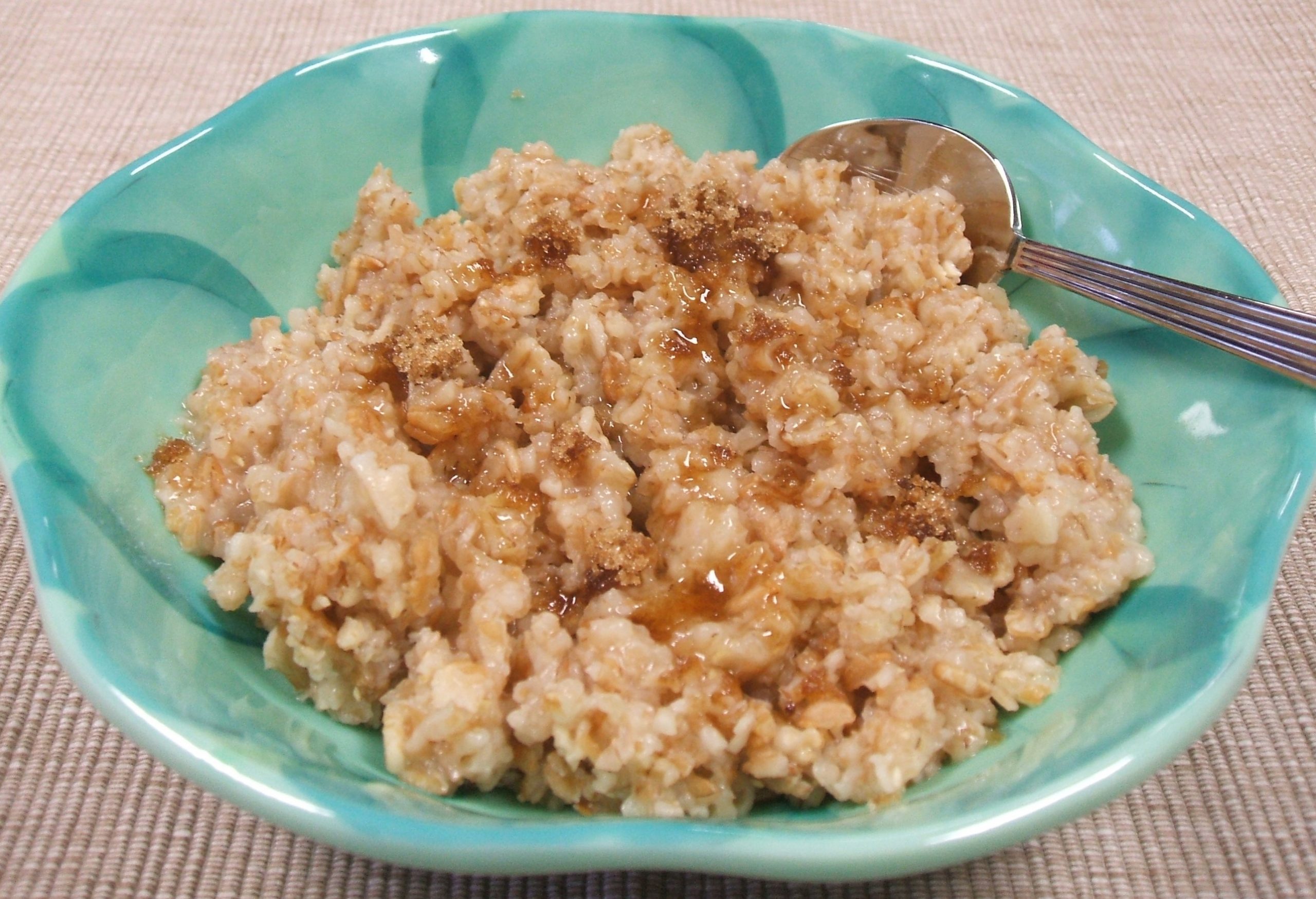 A bowl of cooked Quick Whole Grain Cereal