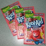 Packets of Cherry Limeade Kool-Aid