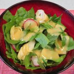 Bowl of salad with Honey Mustard Dressing